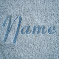 embroidered name on baby blanket