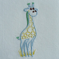 giraffe nursery pillow